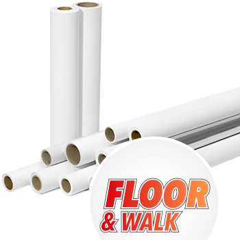 FLOOR & WALK, weiss, ohne Laminat, Outdoor, Rollenware 30m ohne Druck