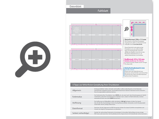 Product Bild faltblatt__gefalzt_auf_din_a7__vertikaler_zickzackfalz__10-seitig