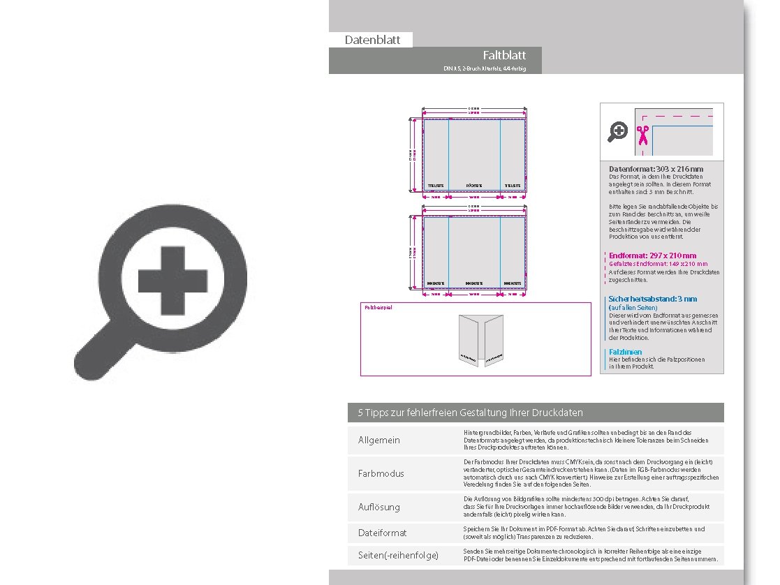 Product Bild faltblatt__gefalzt_auf_din_a5__vertikaler_2-bruch_fensterfalz__6-seitig