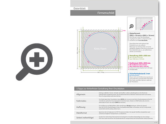 Product Bild firmenschild_rund_(kreisrund_konturgefr__st)__einseitig_4_0-farbig_bedruckt