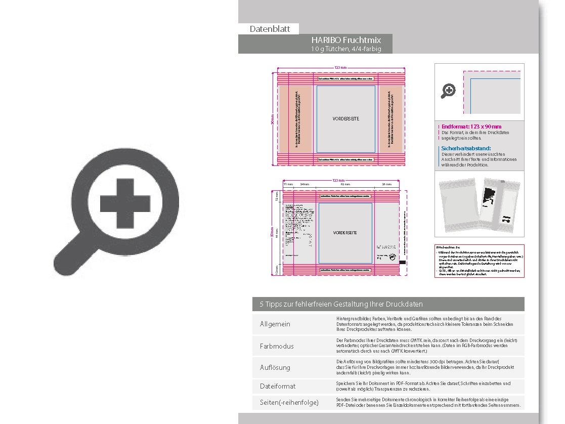 Product Bild haribo_fruchtmix__10g_t__tchen__4_4_farbig_beidseitig_bedruckt