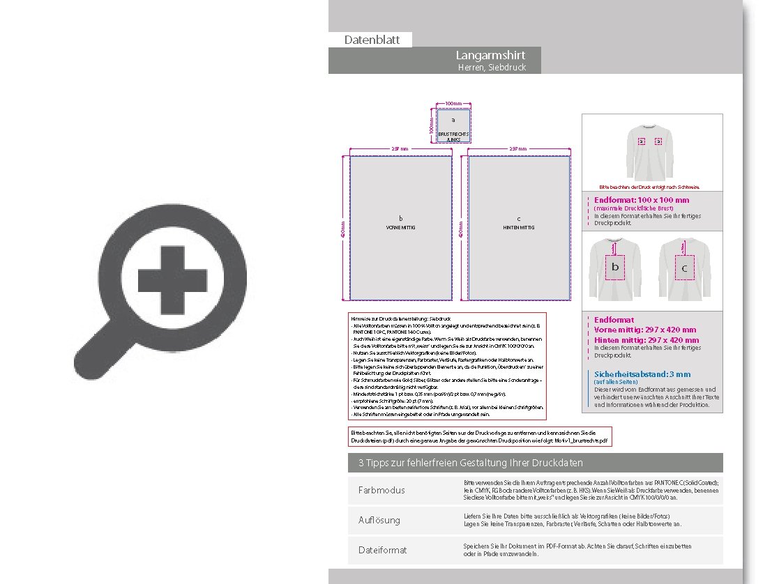 Product Bild hochwertiges_herren_baumwoll_longsleeve_-_b&c__1-farbig__einseitig_bedruckt